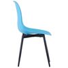 vidaXL Eetkamerstoelen 6 st PP blauw