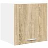 vidaXL Hangkast Sonoma Eik en Wit 40 x 31 x 40 cm Bewerkt hout