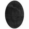 vidaXL Vloerkleden Ovaal HUARTE Zwart 160 x 230 cm 100% Polyester