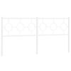 vidaXL Hoofdbord 180 cm metaal wit