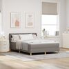 vidaXL Boxspringbed met matras Taupe 200 x 160 cm Polyester