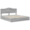 vidaXL Opslag bed met lade Grijs Sonoma 180 x 200 cm Bewerkt hout