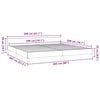 vidaXL Bedframe met hoofdeinde zonder matras 200x200 cm wit