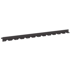 vidaXL Gazonrand 10 st 102 x 4 x 4 cm Staal Zwart