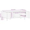 vidaXL Salontafel Honingbruin 100 x 54 x 40 cm Massief Mango Hout