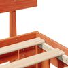 vidaXL Bedframe Wasbruin 160 x 200 cm Massief grenenhout