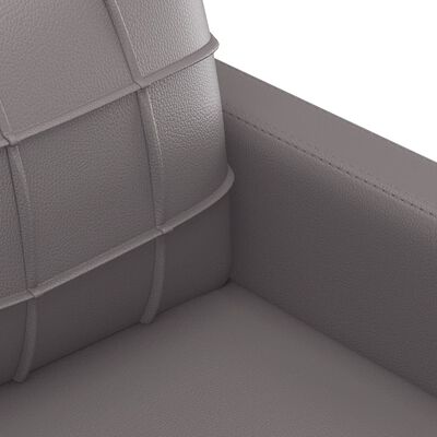 vidaXL 2-delige Loungeset met kussens kunstleer grijs