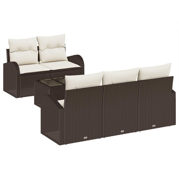 vidaXL Tuin Sofa Set Bruin 55 x 55 x 37 cm poly rattan