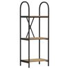 vidaXL Boekenkast 3-laags 40 x 30 x 109 cm Bewerkt hout Artisan Eiken