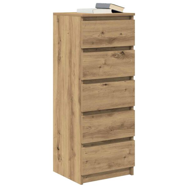 vidaXL Dressoir met lades 37,5x35x99cm spaanplaat artisanaal eikenhout