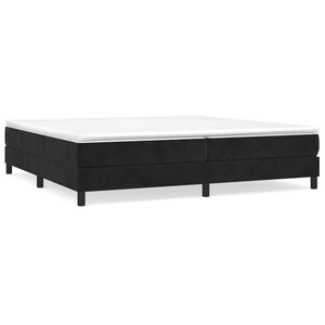 vidaXL Boxspring bed 200x200 cm fluweel zwart
