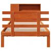 vidaXL Bed met boekenkast zonder matras grenenhout wasbruin 100x200 cm