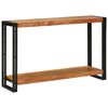 vidaXL Wandtafel met plank Bruin 120 x 33 x 75 cm Massief acaciahout