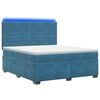 vidaXL Boxspringbed met matras Blauw 140 x 200 cm Fluweel