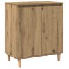 vidaXL Dressoir 60x35x70 cm bewerkt hout artisanaal eikenkleur