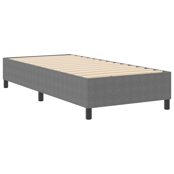 vidaXL Platform bedframe Lichtgrijs 80 x 200 cm Stof