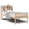 vidaXL Bed met boekenkast zonder matras massief grenenhout 90x190 cm