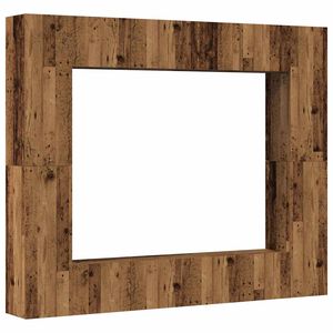 vidaXL 8-delig Tv-meubelset wandmontage bewerkt hout oud houtkleurig