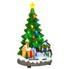 vidaXL Muzikale kerstboom SALO 16 x 15 x 27,5 cm Kunststof Groen