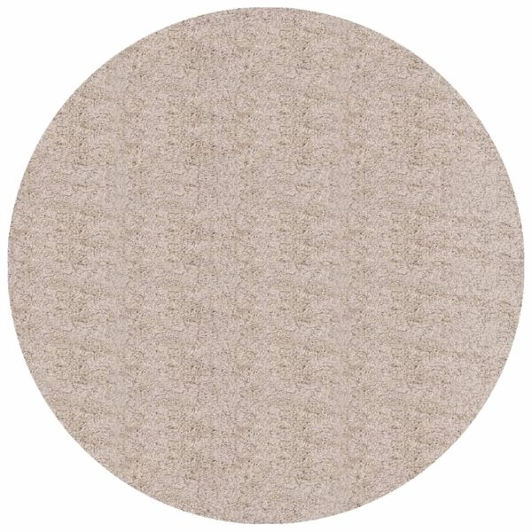 vidaXL Vloerkleed PAMPLONA shaggy hoogpolig modern &Oslash; 100 cm beige
