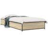 vidaXL Bedframe Sonoma Eiken 80 x 200 cm Bewerkt hout