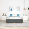 vidaXL Boxspringbed met matras Donkergrijs 160 x 200 cm Stof