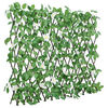 vidaXL Kunstplant klimop op latwerk uittrekbaar 180x60 cm groen