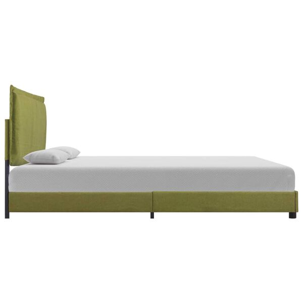 vidaXL Bedframe stof groen 140x200 cm