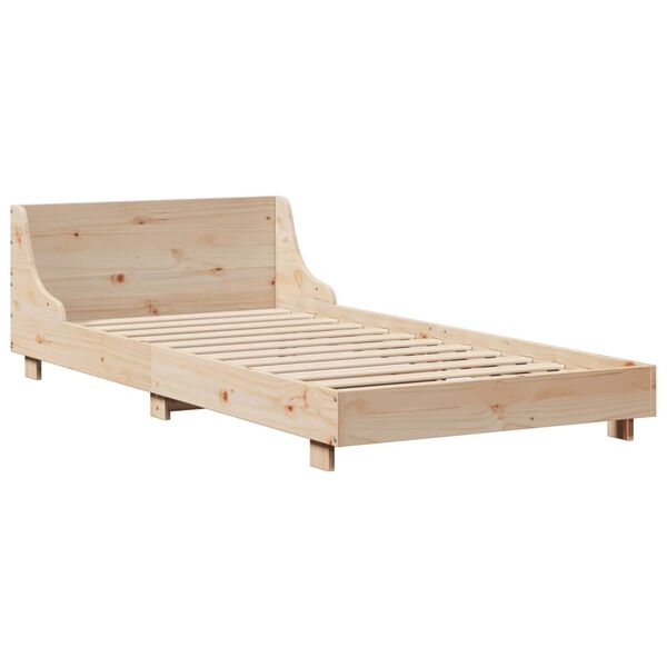 vidaXL Bedframe zonder matras massief grenenhout 100x200 cm