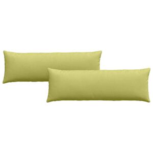 vidaXL Sofa Kussens 2 pcs Lichtgroen 120 x 40 cm Stof