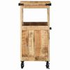 vidaXL Keuken Trolley Bruin 55 x 40 x 80 cm Massief Mango Hout