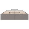 vidaXL Bedframe zonder matras 120x200 cm stof taupe