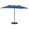 vidaXL Tuinparasol Azurblauw 385 x 209 x 244 cm Polyester