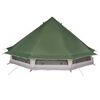 vidaXL Familie Tipi Tent met dak Groen 508 x 470 x 300 cm