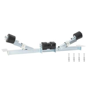 vidaXL Boot Trailer Ondersteuning 90,5 x 12 x 32 cm zilver