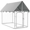 vidaXL Hondenkennel voor buiten met dak 200x100x150 cm