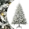 vidaXL Artificial Pre-lit Kerstboom met Ballenset Groen 210 cm