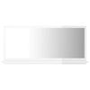 vidaXL Badkamerspiegel 80x10,5x37 cm bewerkt hout hoogglans wit