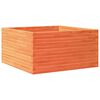 vidaXL Plantenbak 90x90x46 cm massief grenenhout wasbruin