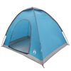 vidaXL Kamperen tent met dak met luchtopening Blauw 190 x 140 x 105 cm