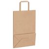 vidaXL Papieren zakken 250 st met hengsels 21x11x31 cm bruin