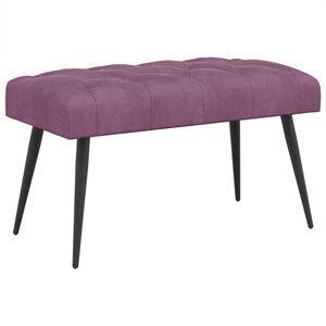 vidaXL Bank met knoopverstelling Paars 80 x 40 x 46 cm Fluweel