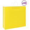 vidaXL Papieren zakken 50 st met hengsels 54x15x49 cm geel