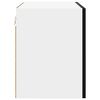vidaXL Hangkast 2 pcs Zwarte Eik en Wit 50 x 31 x 40 cm Bewerkt hout
