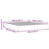 vidaXL Bedframe zonder matras 200x200 cm stof lichtgrijs