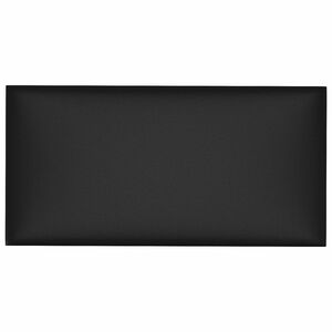 vidaXL Wandhoofdbord 12 st 60 x 30 cm Zwart Stof