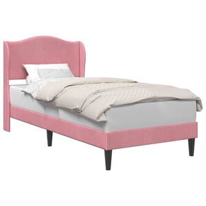 vidaXL Bedframe met hoofdeinde Roze 80 x 200 cm Fluweel