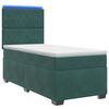 vidaXL Boxspringbed met matras Donkergroen 90 x 200 cm Fluweel