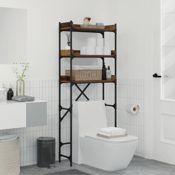 vidaXL Wasmachineplank Oud hout 67 x 25 x 163 cm Bewerkt hout