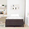 vidaXL Boxspringbed Donkerbruin 120 x 200 cm Stof
